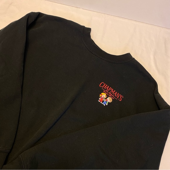Black chapmans logo Hoodie - Picture 2 of 7